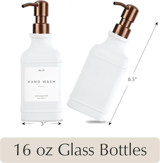 Emerson Essentials Soap Dispenser, Dish Soap Dispenser, Soap Bottle Bathroom Set - Image 2