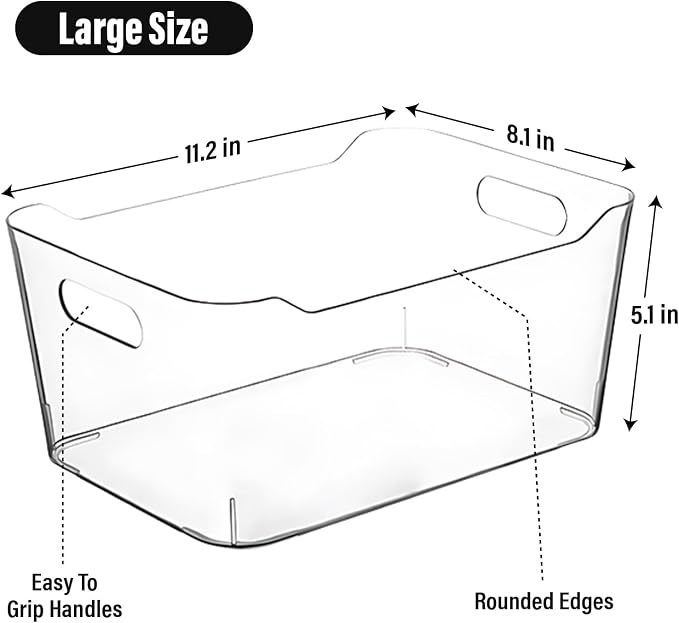 Plastic Clear Storage Bins - Image 2