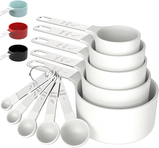 TILUCK Measuring Cups & Spoons Set, Stackable Cups and Spoons, Nesting Measure by TILUCKBringsGoodLuck