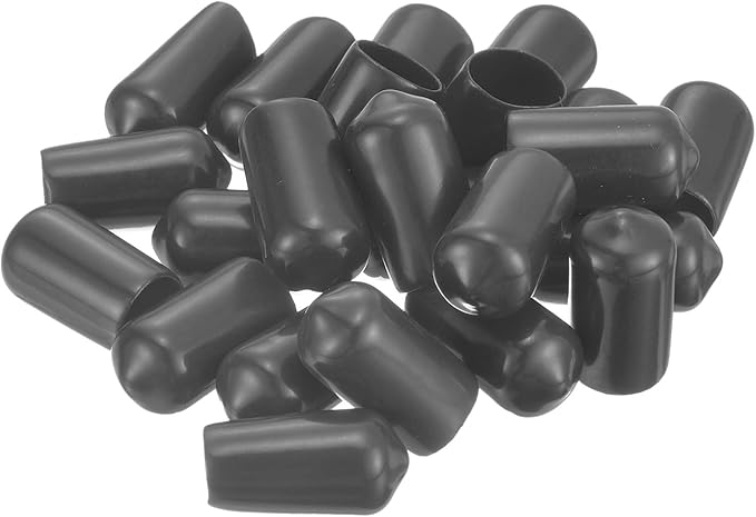 uxcell 20pcs Rubber End Caps 10.5mm ID Vinyl Round Tube Bolt Cap Cover Thread - Image 4
