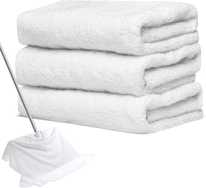 Newwiee 3 Pcs Extra Large Microfiber Cleaning Cloth 30" x 20" Washable Reusable by Newwiee