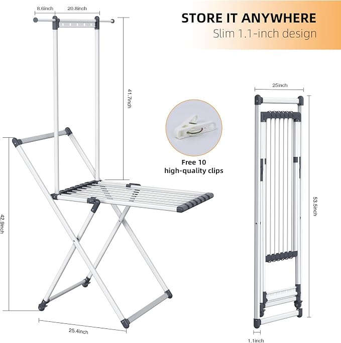 Clothes Drying Rack, Foldable Laundry Rack - Image 5