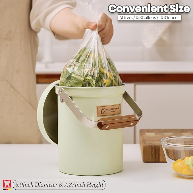 Kitchen Countertop Compost Bin 101Ounces / 3Liter - Image 5