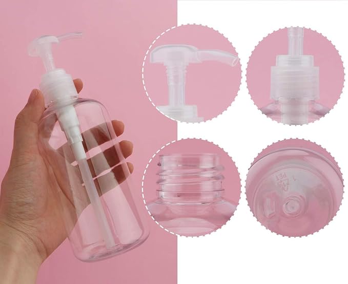 Yebeauty Pump Bottle Dispenser, 4 Pack 10oz/300ml Plastic Dish Lotion Soap - Image 3