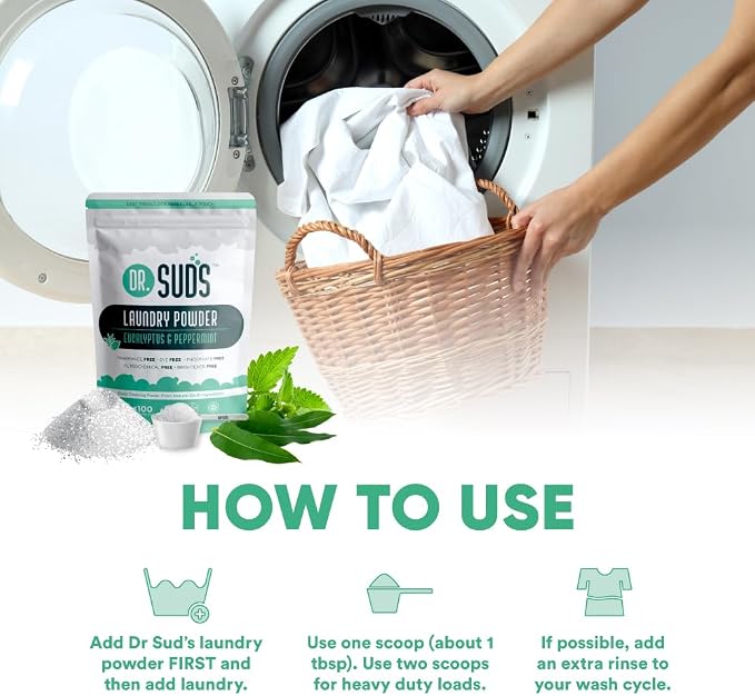 Dr Suds Natural Laundry Detergent Powder 4 Lbs 100+ Loads Scented - Image 7