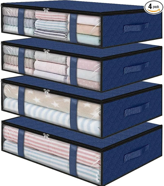 StorageRight Under Bed Storage Bins, Breathable Organizer by StorageRight