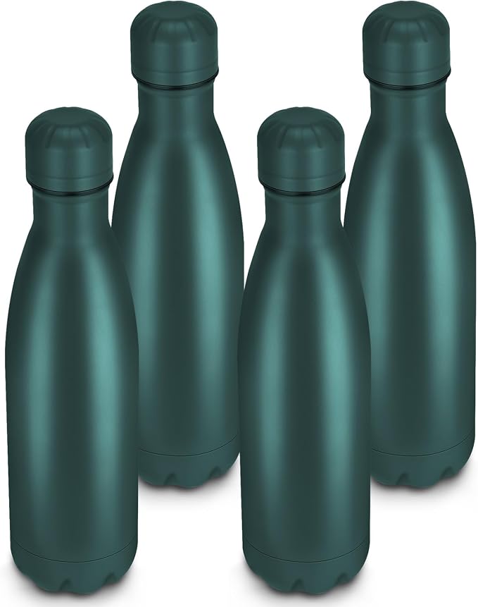 17oz Cola-Bottle Shaped Stainless Steel Leak-proof Water Bottle, Double Wall by Unknown