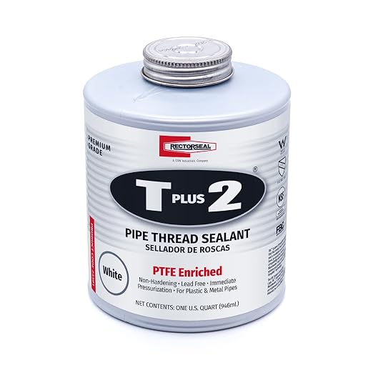 Rectorseal 23391 Quart Brush Top T Plus 2 Pipe Thread Sealant by RectorSeal