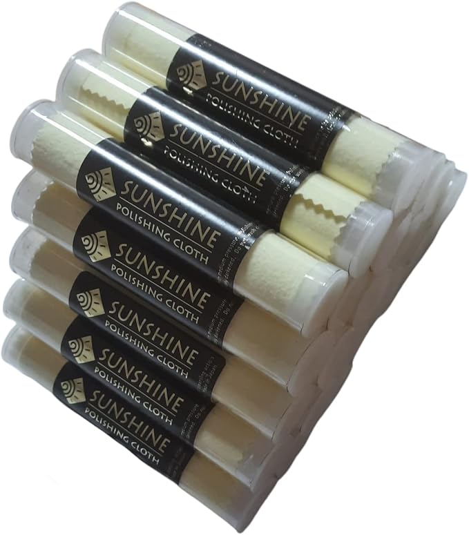 Sunshine 25 Polishing Cloths Jewelry Cleaner Tube Silver Brass Gold Copper by CRAFTWIRE