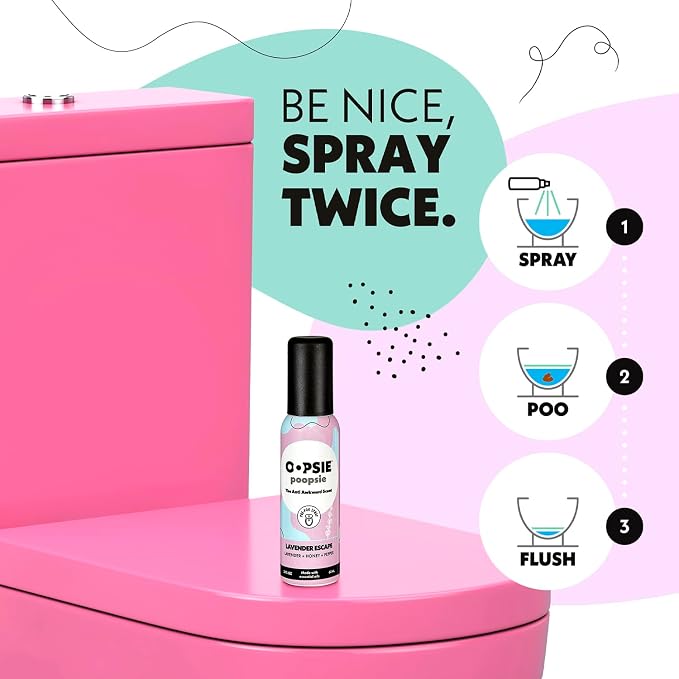 OOPSIE POOPSIE - Lavender Escape - Before & After You Go Toilet Spray 2oz - - Image 3