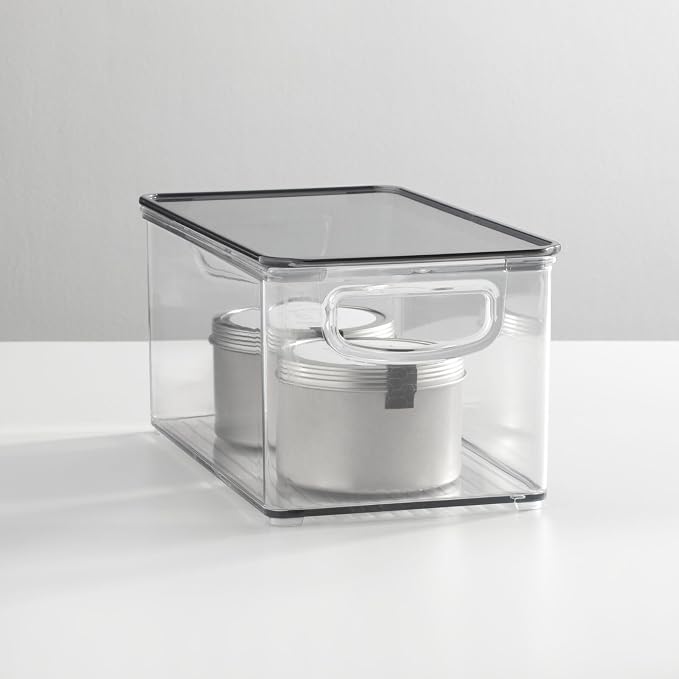mDesign Plastic Deep Storage Bin Box Container - Image 2