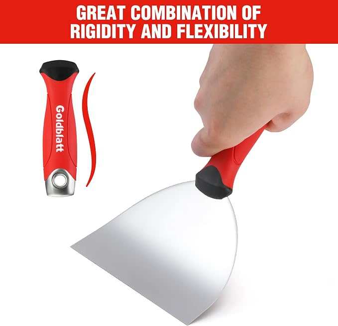 Goldblatt 6" Putty Knife, Stainless Steel Scraping Paint, Putty Knife Scraper - Image 3