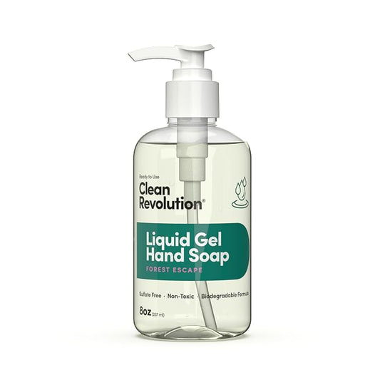 Clean Revolution Liquid Gel Hand Soap, Silky Rich Liquid, Quick Lather by CleanRevolution