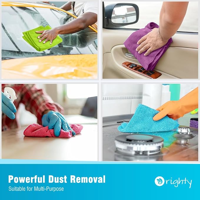 Orighty Microfiber Cleaning Cloth Pack of 120, Microfiber Towels - Image 5