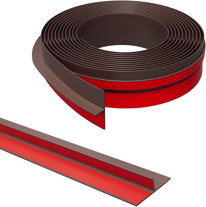 T-Shaped Door Draft Stopper, 1.97 in x 40 Ft Silicone Seal Strip by Elvone
