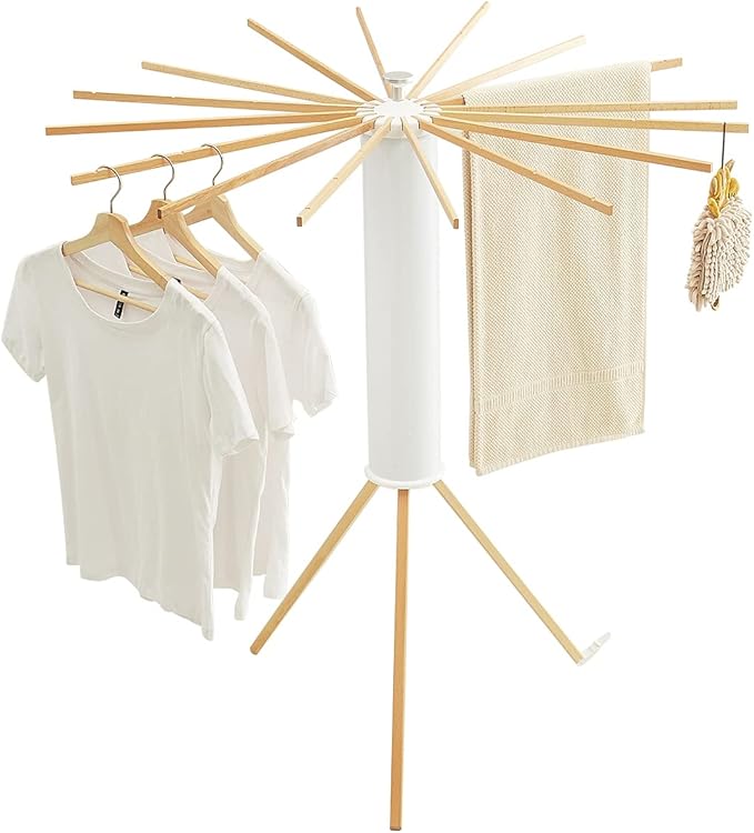 JOOM Tripod Clothes Drying Rack, Garment Rack Portable and Foldable Space