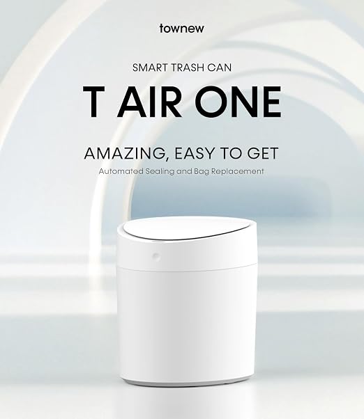 TOWNEW T AIR ONE Smart Trash Can, 2.6 Gallon Automatic Garbage Can - Image 9