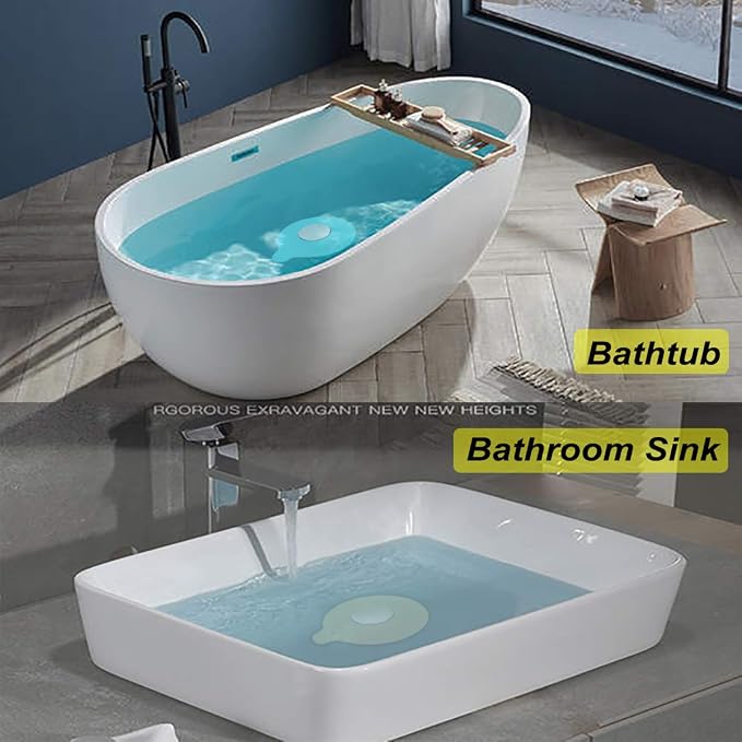 2PCS Silicome Tub Stopper, Bathtub Stopper, Tub Drain Stopper, Tub Plug - Image 2