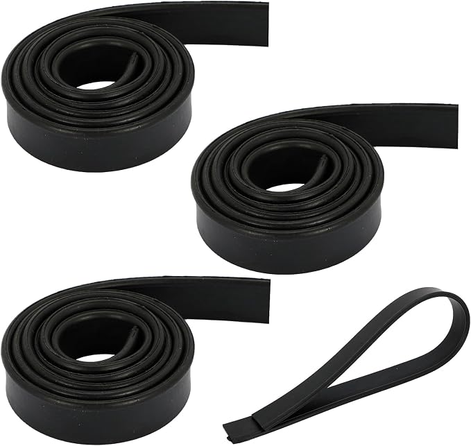 4 Rolls Rubber Replacement Blades, 41 Inch Squeegee Blade x3, 18 Inch x1 by Audoloku
