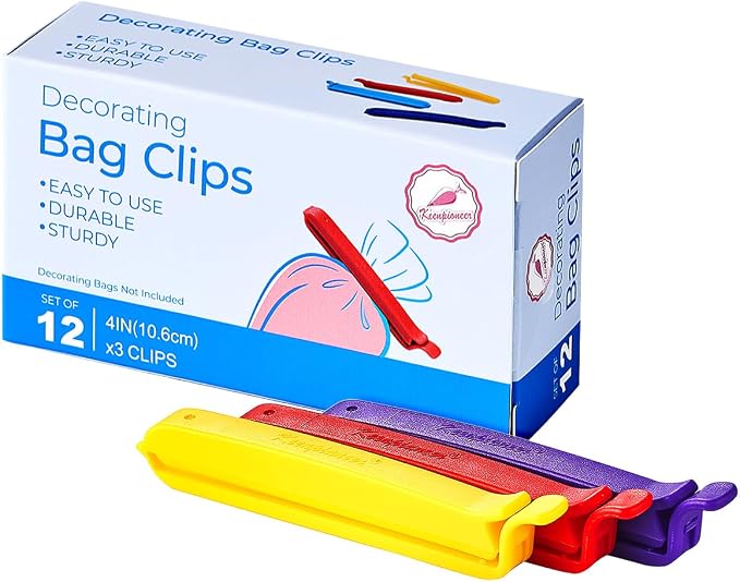 Keenpioneer Bag Sealing Clips for Food and Snack Storage, Decorating/Icing Bag by Keenpioneer