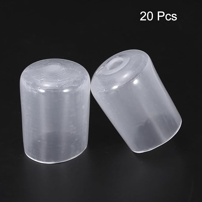 uxcell 20pcs Rubber End Caps 19mm ID Vinyl PVC Round Tube Bolt Cap Cover Screw - Image 2