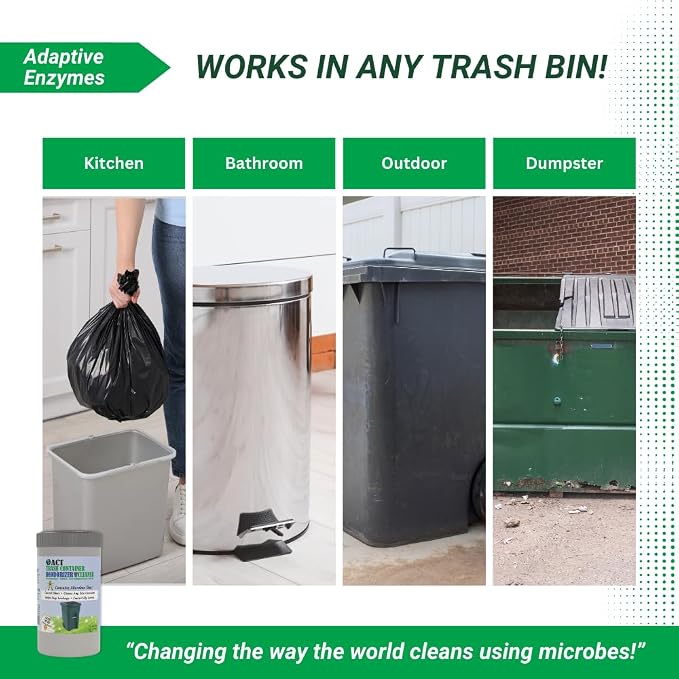 ACT Trash Deodorizer and Cleaner | Eliminates Odors Controls Garbage Sludge | - Image 5