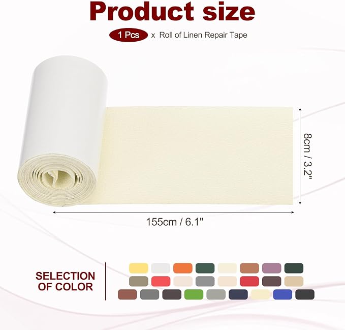 PATIKIL Leather Patches Tape for Furniture, 3.2 x 61 Inch Self Adhesive Vinyl - Image 2