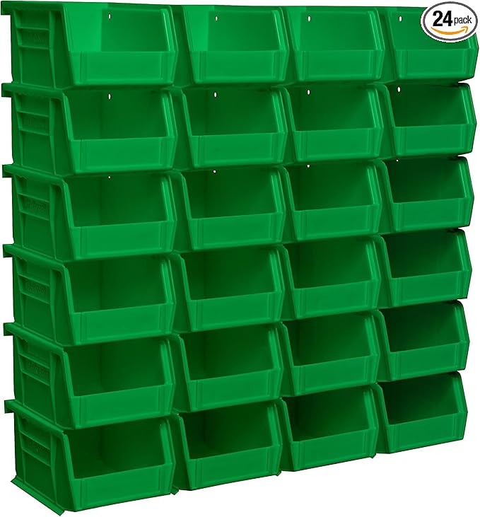 Akro-Mils 30210 AkroBins Plastic Storage Bins, Space-Saving Stackable Bins by Akro-Mils