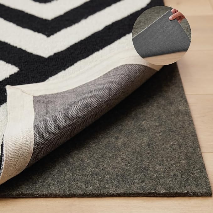 GORILLA GRIP Felt and Natural Rubber Stay in Place Slip Resistant Rug Pad by GorillaGrip