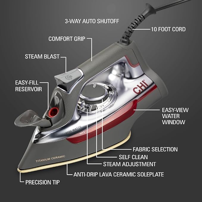 CHI Steam Iron for Clothes - Image 7