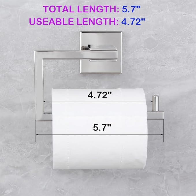 Bathroom Toilet Paper Holder SUS304 Stainless Steel Kitchen Washroom Tissue - Image 2