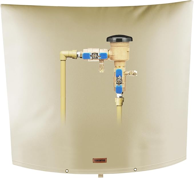Backflow Preventer Pipe Insulation Cover by TOHONFOO
