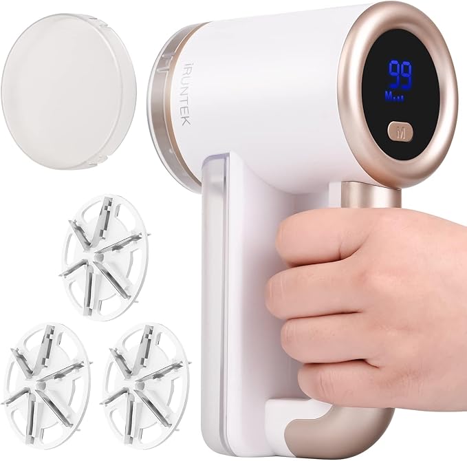 iRUNTEK Rechargeable Fabric Shaver, Electric Commercial Lint Remover by iRUNTEK