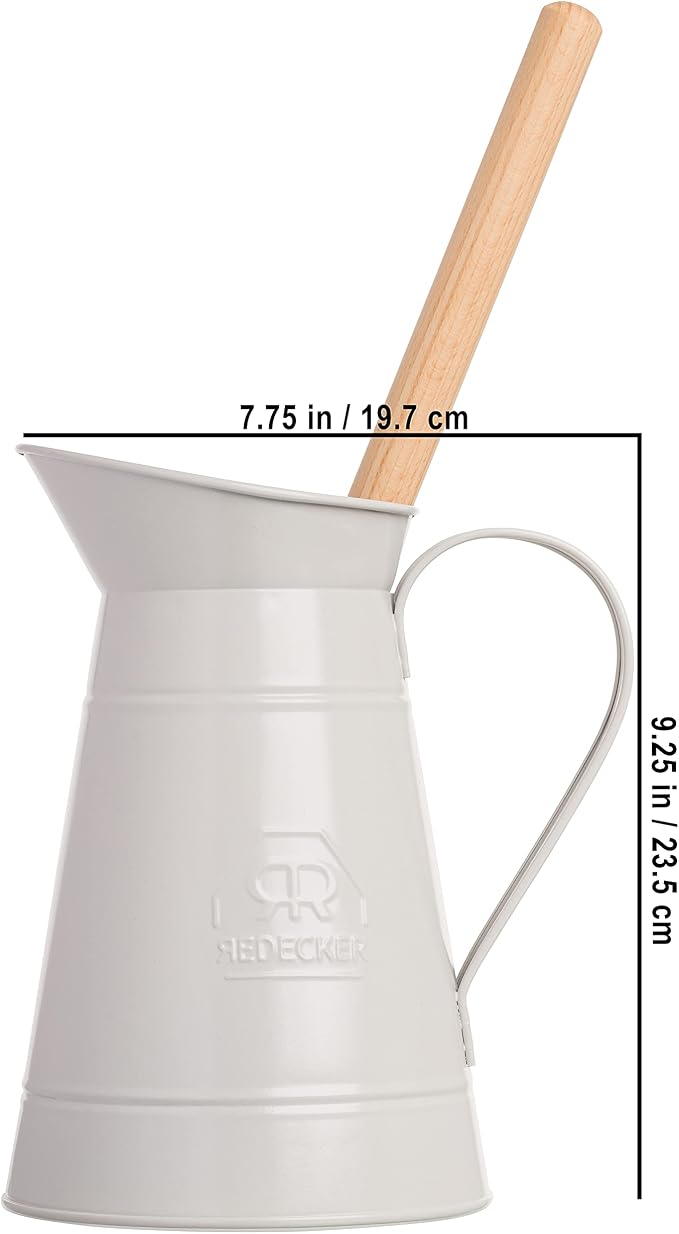 Redecker White Coated Metal Toilet Brush Set - Image 7
