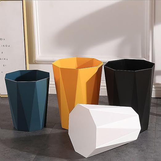 Small Bathroom Trash Can 2 Pack Garbage Can 1.8 Gallon Waste Basket - Image 8