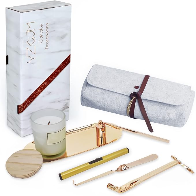 Exquisite Candle Accessories Tool Pack Bag, Rechargeable Electric Lighter， Wick by YZGJM
