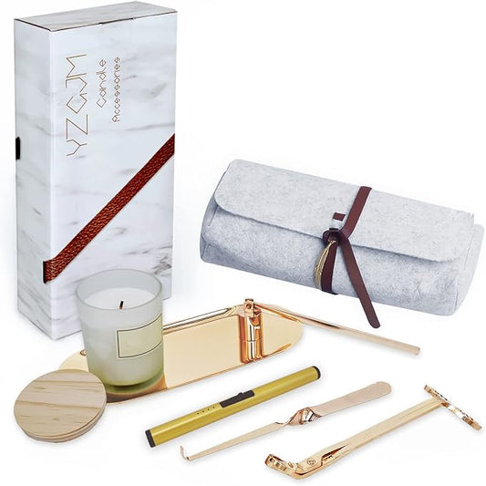 Exquisite Candle Accessories Tool Pack Bag, Rechargeable Electric Lighter， Wick by YZGJM