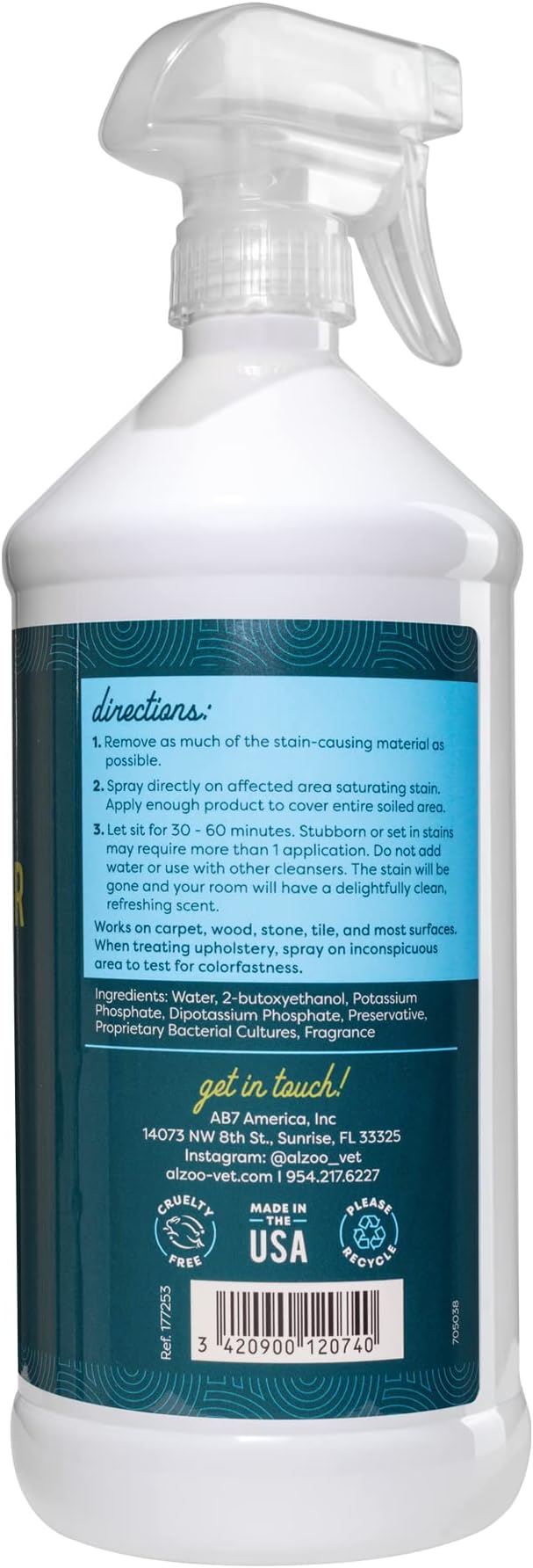 ALZOO Stain & Odor Remover, Quickly Lifts & Dissolves Pet Stains & Helps - Image 3