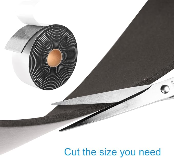 High Density Foam Tape, 2 Inch Wide x 1/8 Inch Thick Door Insulation Tape - Image 5