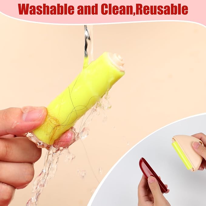 Good Life Lint Roller, Reusable Mini Lint Roller Pet Hair Remover, Portable - Image 5