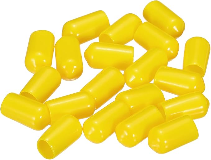 uxcell 20pcs Rubber End Caps 8mm ID Vinyl PVC Round Tube Bolt Cap Cover Screw - Image 4