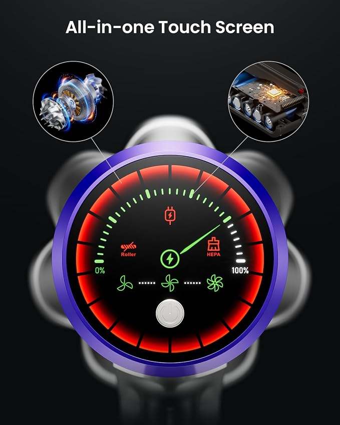 Cordless Vacuum Cleaner, 48KPa 580W 65Mins Vacuum Cleaner - Image 5