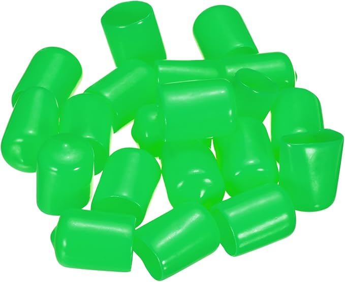 uxcell 20pcs Rubber End Caps 15mm ID Vinyl PVC Round Tube Bolt Cap Cover Screw - Image 4