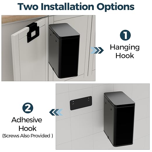 Stainless Steel Hanging Trash Can - Image 2