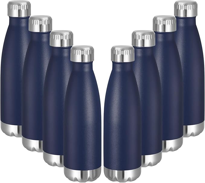 VEGOND 17oz Stainless Steel Water Bottles Bulk, Reusable Metal Sports Water by VEGOND