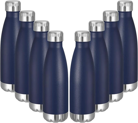 VEGOND 17oz Stainless Steel Water Bottles Bulk, Reusable Metal Sports Water by VEGOND