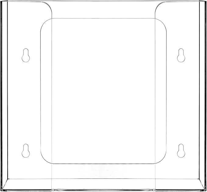 Cq acrylic Clear Wall Floating Glove Rack and Glove Box Dispenser Holder - Image 4