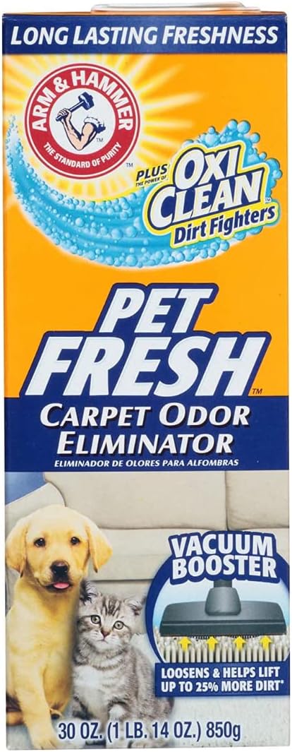 Arm & Hammer Carpet Pet Fresh Odor Eliminator 30 Oz, Pack of 3