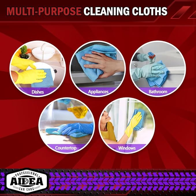 AIDEA Microfiber Cleaning Cloth, Microfiber Towels - Image 7