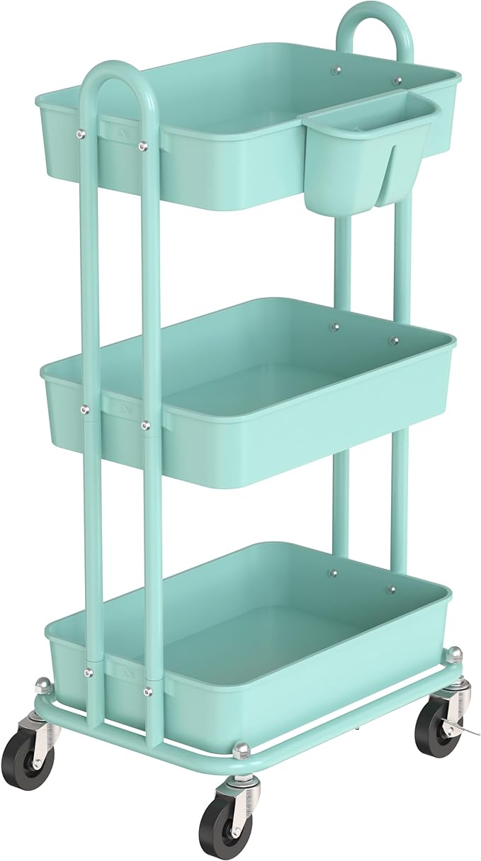 Simple Houseware 3-Tier Multifunctional Rolling Utility Cart by SimpleHouseware